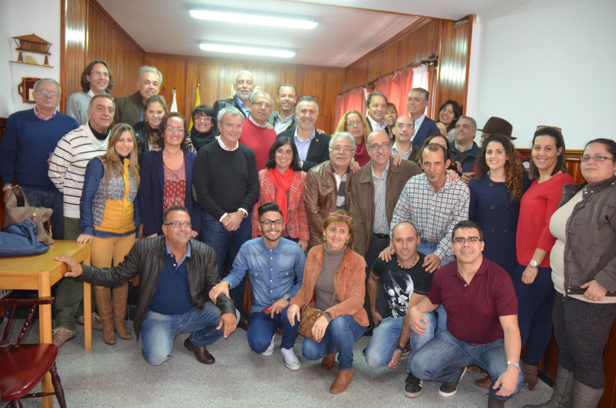 Visita de Juan Luis Gordo a La Aldea..
