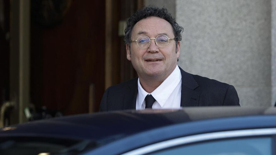 El fiscal general del Estado, Álvaro García Ortiz, llega al Tribunal Supremo (TS) este miércoles.