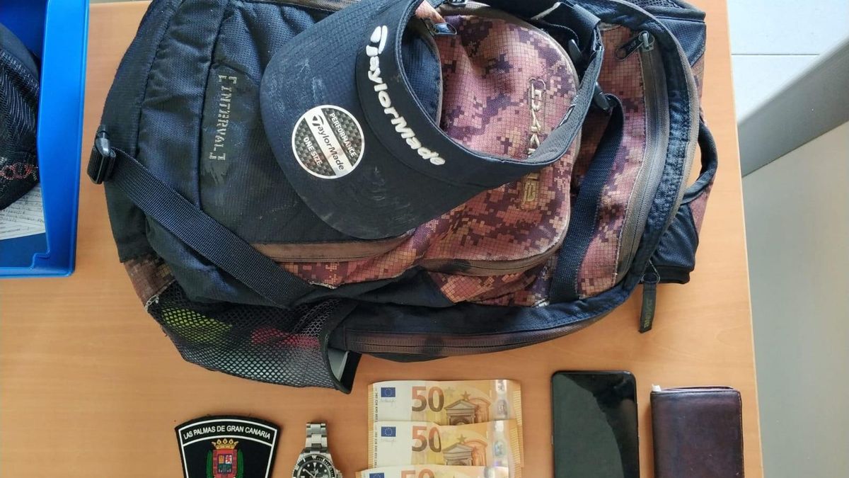 Mochila robada en Las Canteras