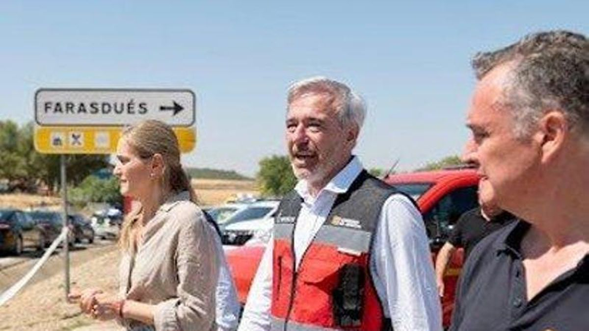 Azcón elogia la colaboración entre administraciones ante los incendios forestales: "Ha habido un antes y un después"