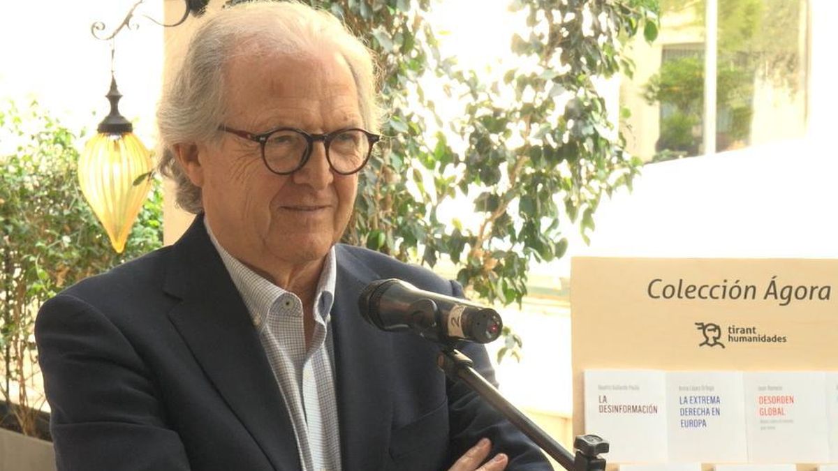 Joan Romero, durante la presentación de la colección Ágora.