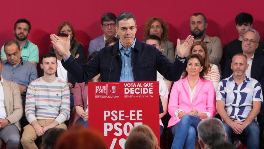 Sánchez convierte las elecciones vascas en una segunda vuelta de las generales