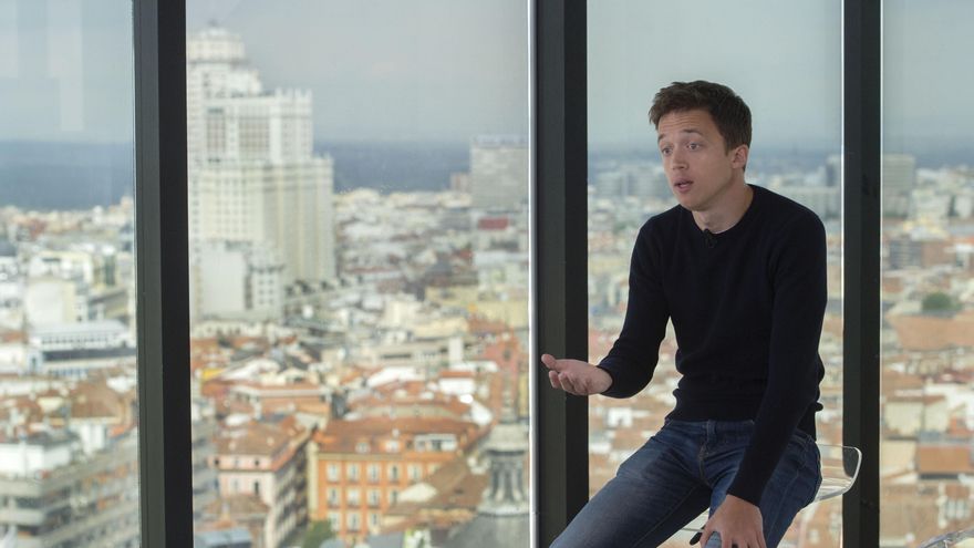El líder de Más País, Íñigo Errejón, durante una entrevista para Europa Press, a 16 de abril de 2021, en Madrid (España).