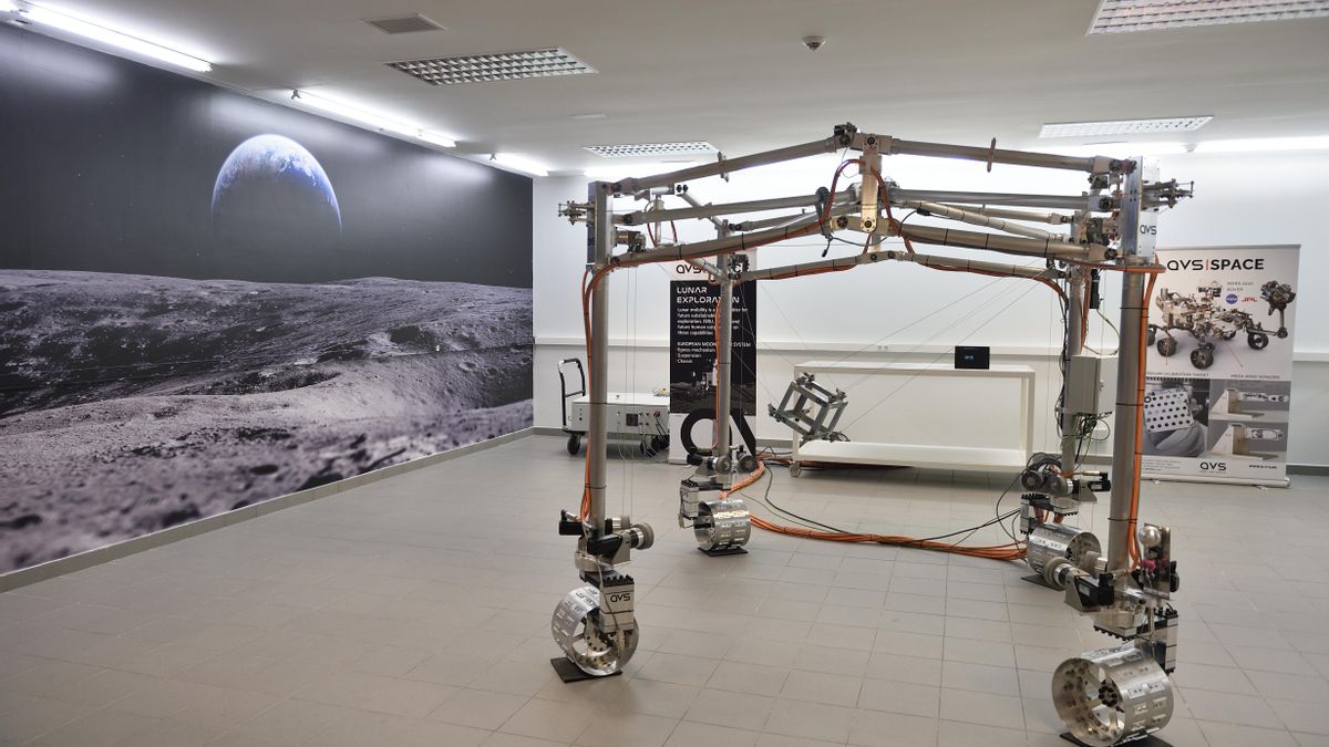 Un prototipo desarrollado por AVS para moverse por la superficie de cualquier planeta.