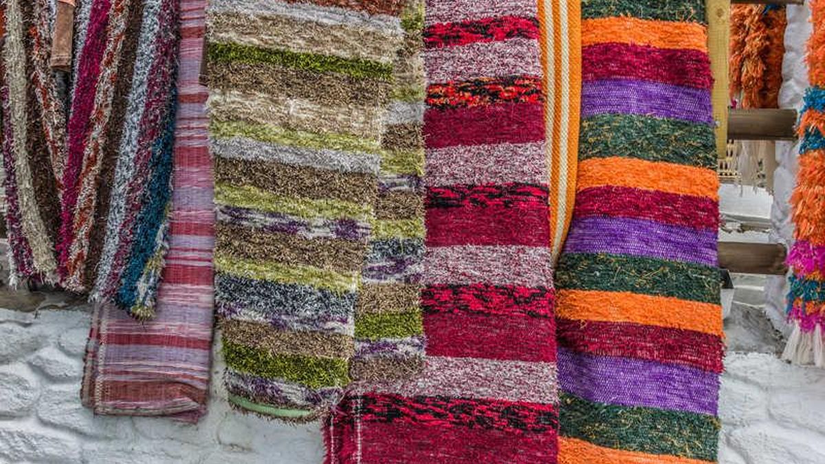 Las típicas jarapas de la Alpujarra granadina.