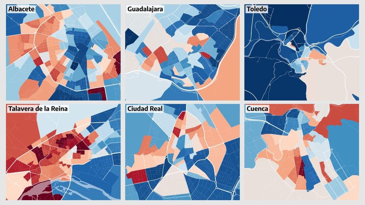 ¿Cuánto ganan tu vecinos? El mapa de la renta en Castilla-La Mancha