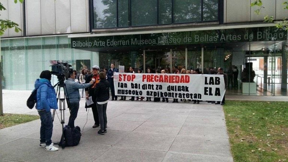 Cerrado el Museo de Bellas Artes de Bilbao por la huelga convocada por trabajadores de una subcontrata