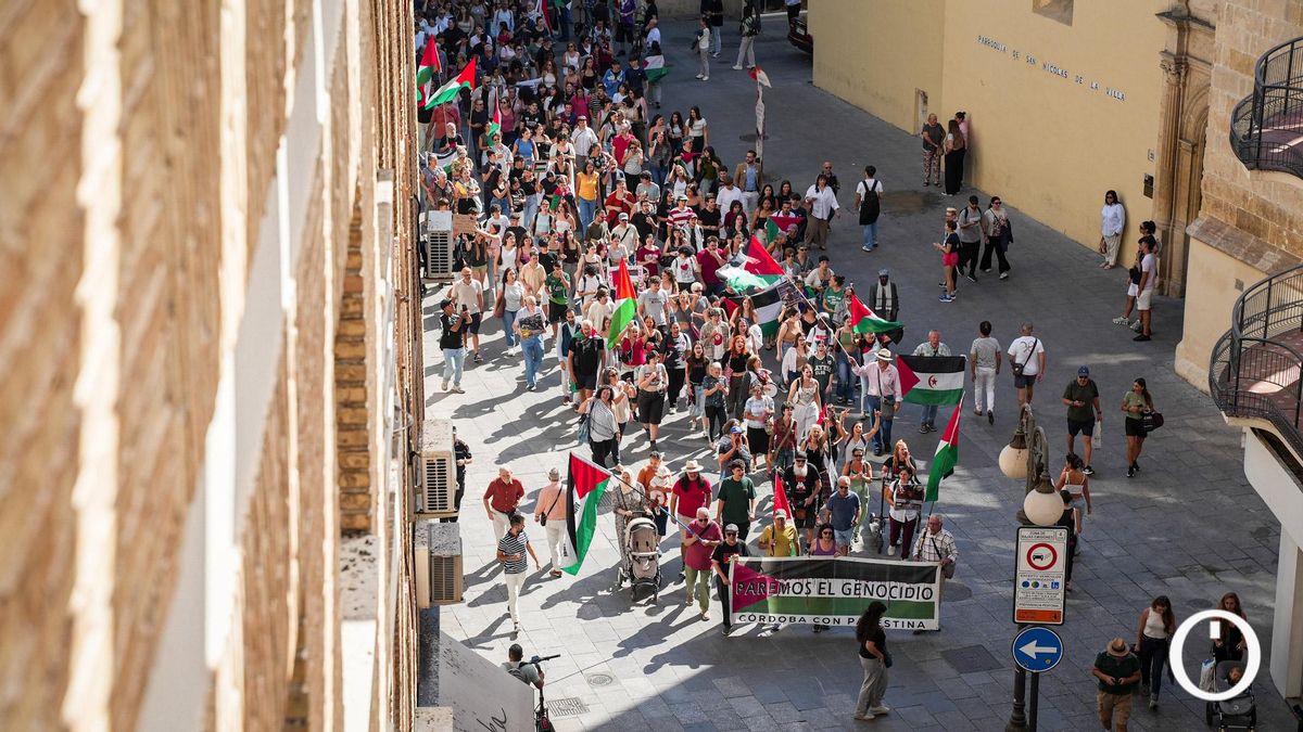 Protesta contra la detención la flotilla que transportaba ayuda hacia Palestina