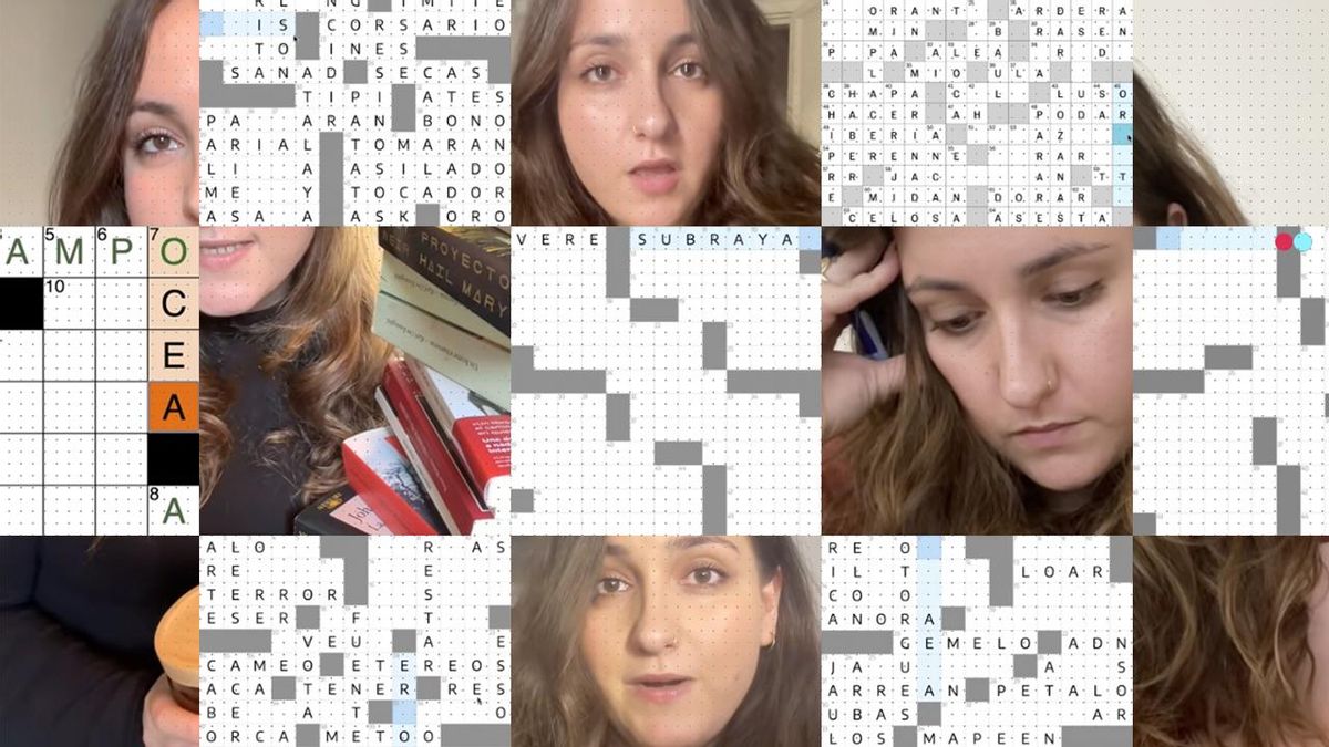 La joven de Barcelona que ha puesto de moda los crucigramas en TikTok: "Cada generación se adapta a su tiempo"