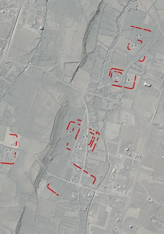 Las huellas de nueve recintos campamentales en Villaquilambre.