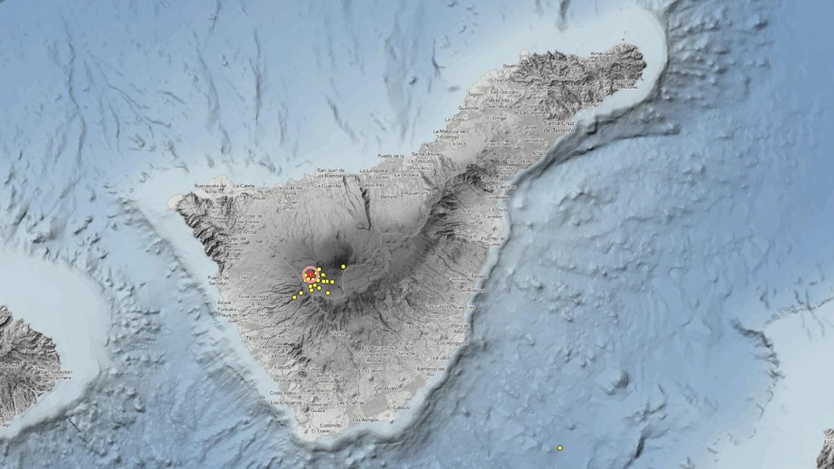 Tenerife registra un nuevo enjambre sísmico en el Teide, el séptimo desde 2016