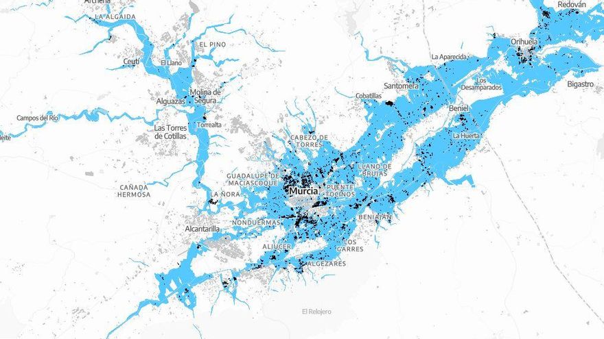 Murcia, a la cabeza de las ciudades con más viviendas en zona inundable: "No hay que poner ni un ladrillo más ahí"