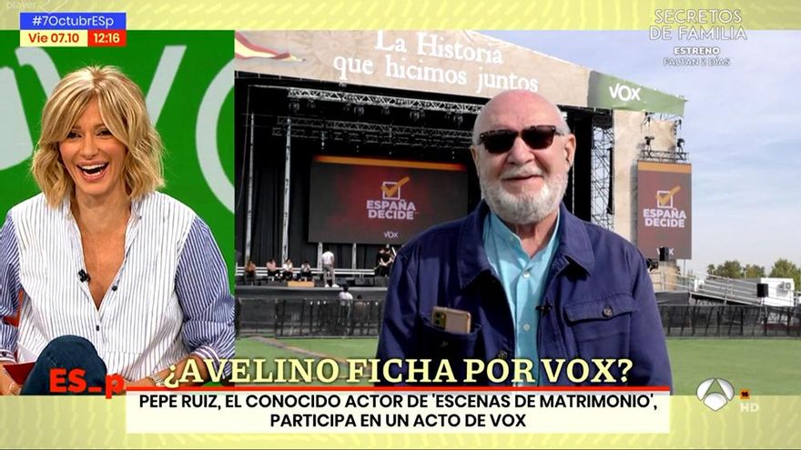 Pepe Ruiz explica su presencia en el macroevento de Vox y afirma que Abascal es "un hombre serio"