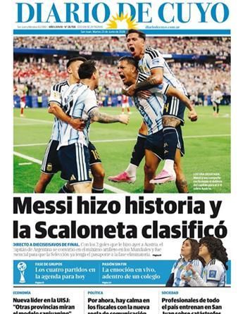 Los diarios del mundo, a los pies de un Messi eterno