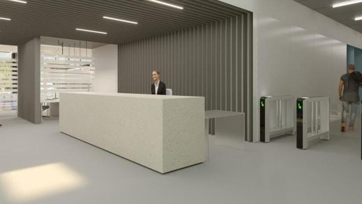 Imagen virtual del acceso al polideporivo de Benicalap.