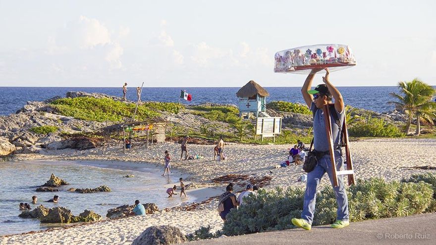 La costa este de Cozumel, en México.