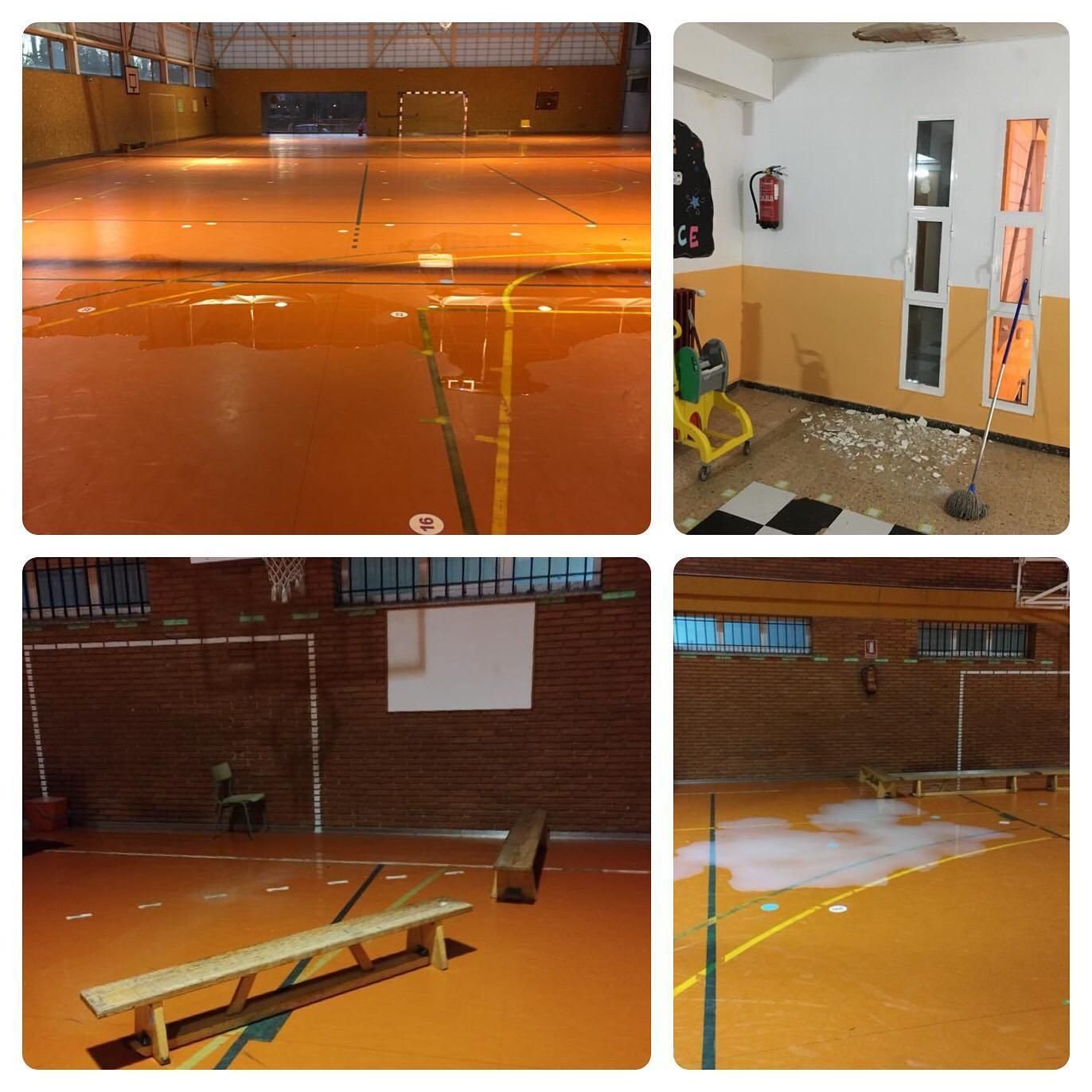 Imágenes de cómo están las instalaciones del colegio Quevedo.