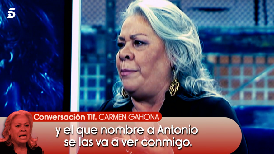 La conversación telefónica con Carmen Gahona
