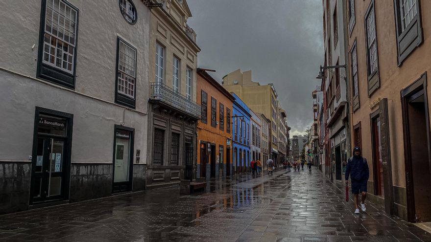 Las calles de La Laguna este lunes.