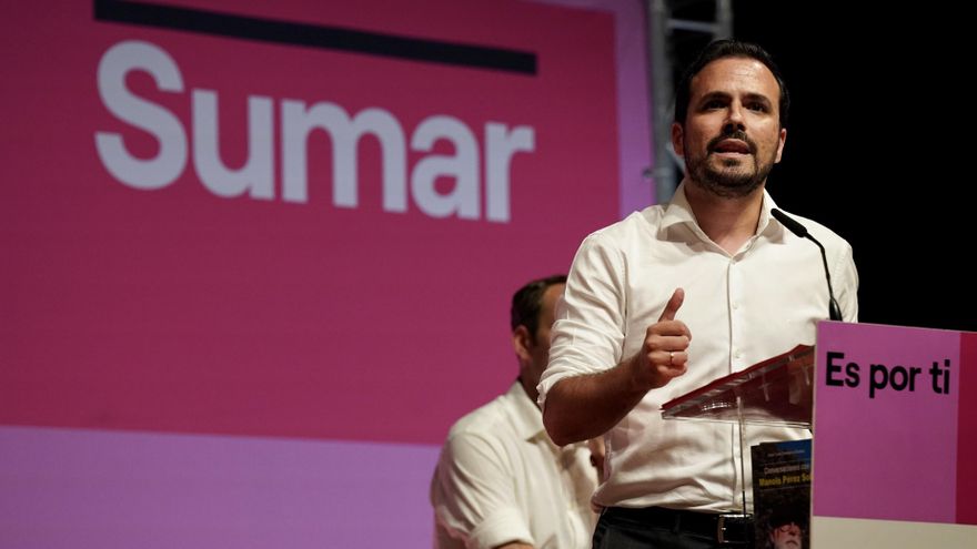 El coordinador general de IU y ministro de Consumo, Alberto Garzón, en un acto en Málaga.