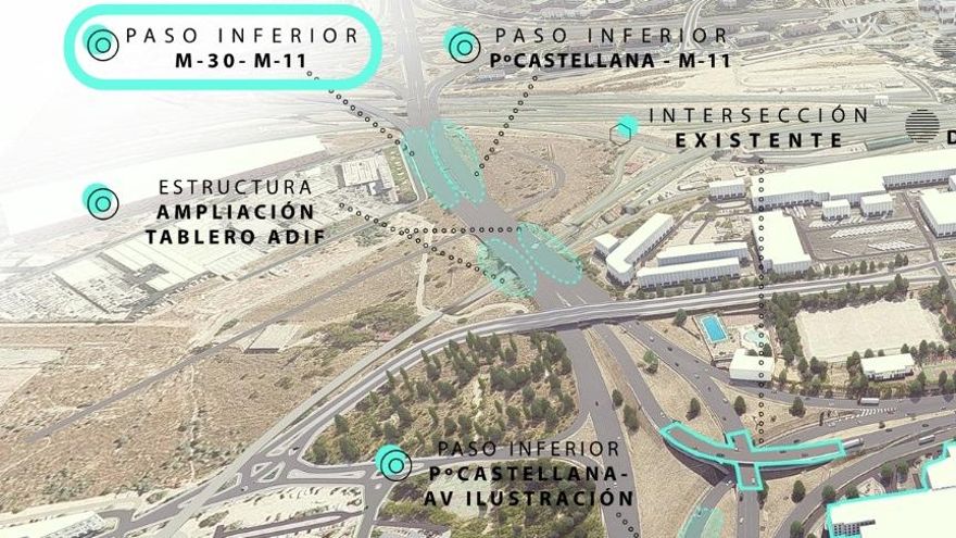 Abre el paso inferior del Nudo Norte: vía directa de Castellana hacia la A-1 y la M-11