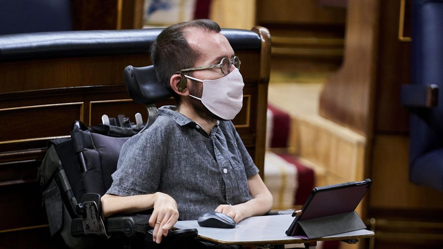 El portavoz de Unidas Podemos, Pablo Echenique