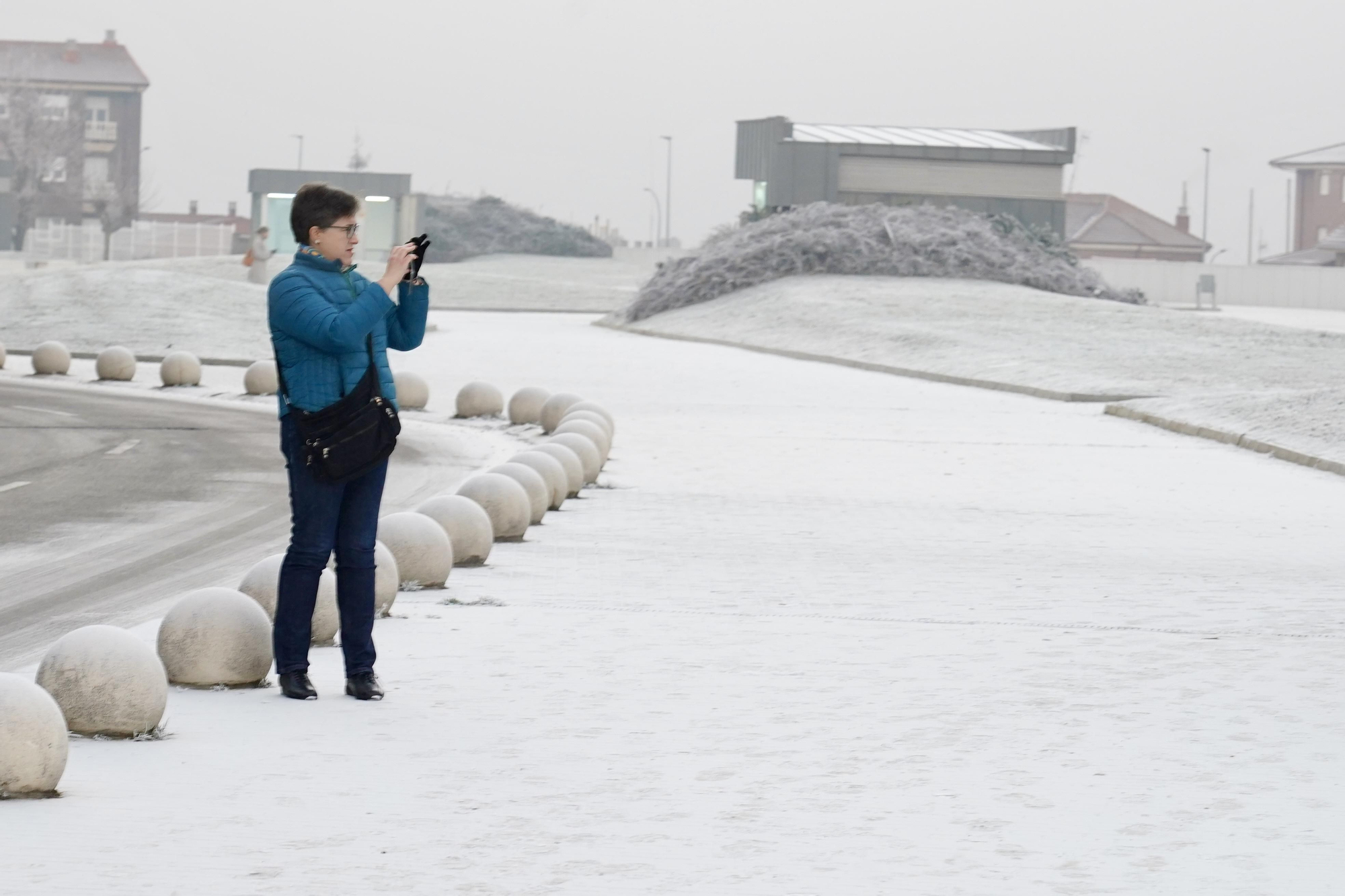 Como si hubiena nevado en los Altos de Nava.