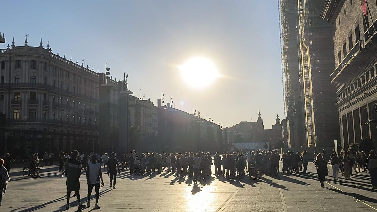 Después de la concentración por Palestina delante del ayuntamiento.
