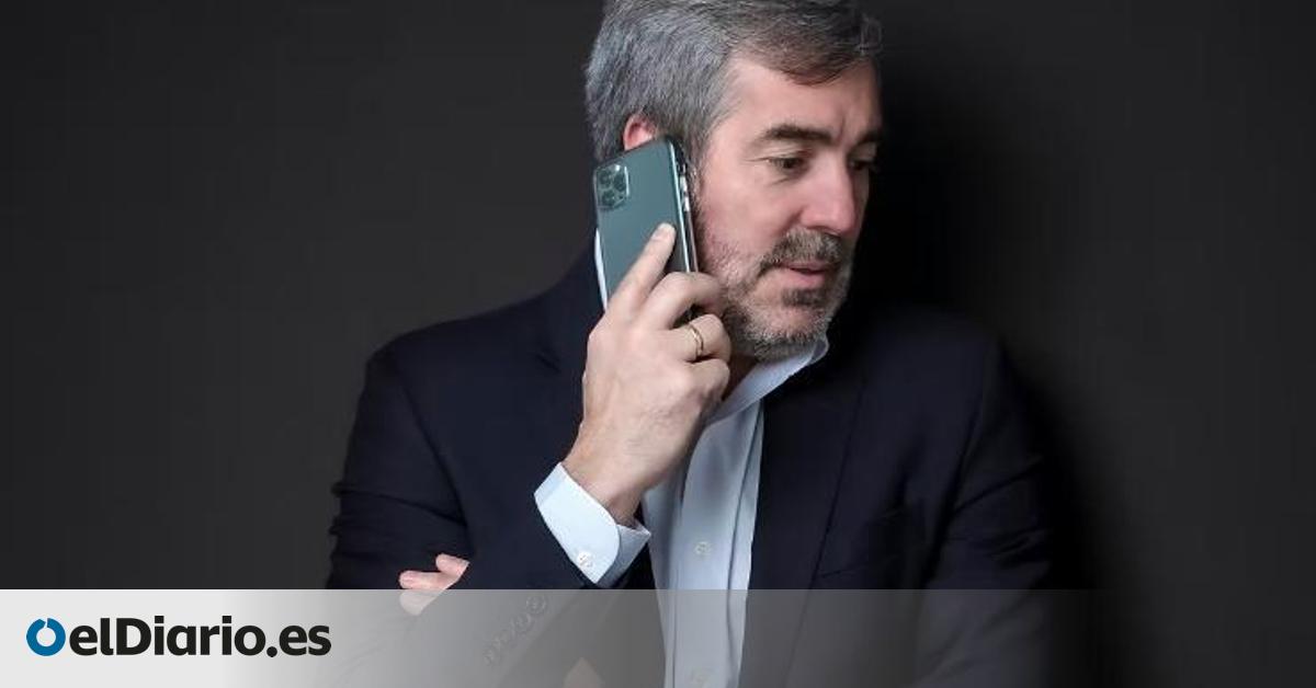 Los currículos mutantes del presidente de Canarias y su consejero de Obras Públicas, según la web que los presente