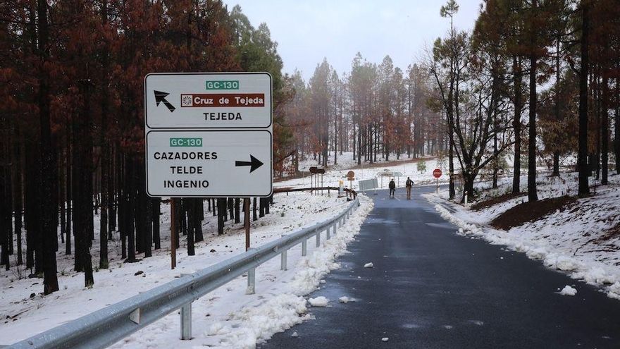 La nieve regresará a finales de semana a las cumbres de Gran Canaria, Tenerife y La Palma