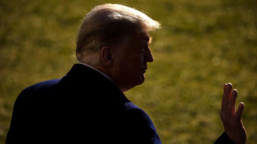 En la imagen el presidente saliente de EE.UU., Donald Trump. EFE/EPA/Samuel Corum /