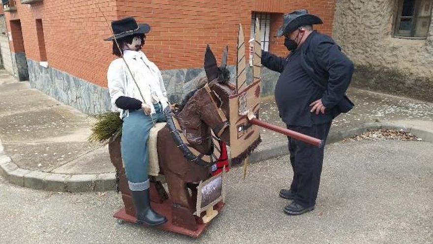 Uno de los personajes del Antruejo de Cimanes del Tejar
