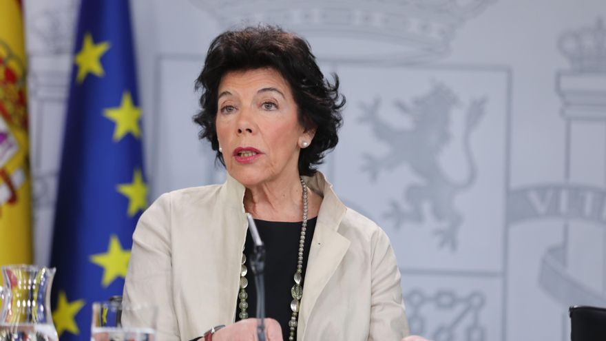 La ministra de  Educación y Formación Profesional, Isabel Celaá