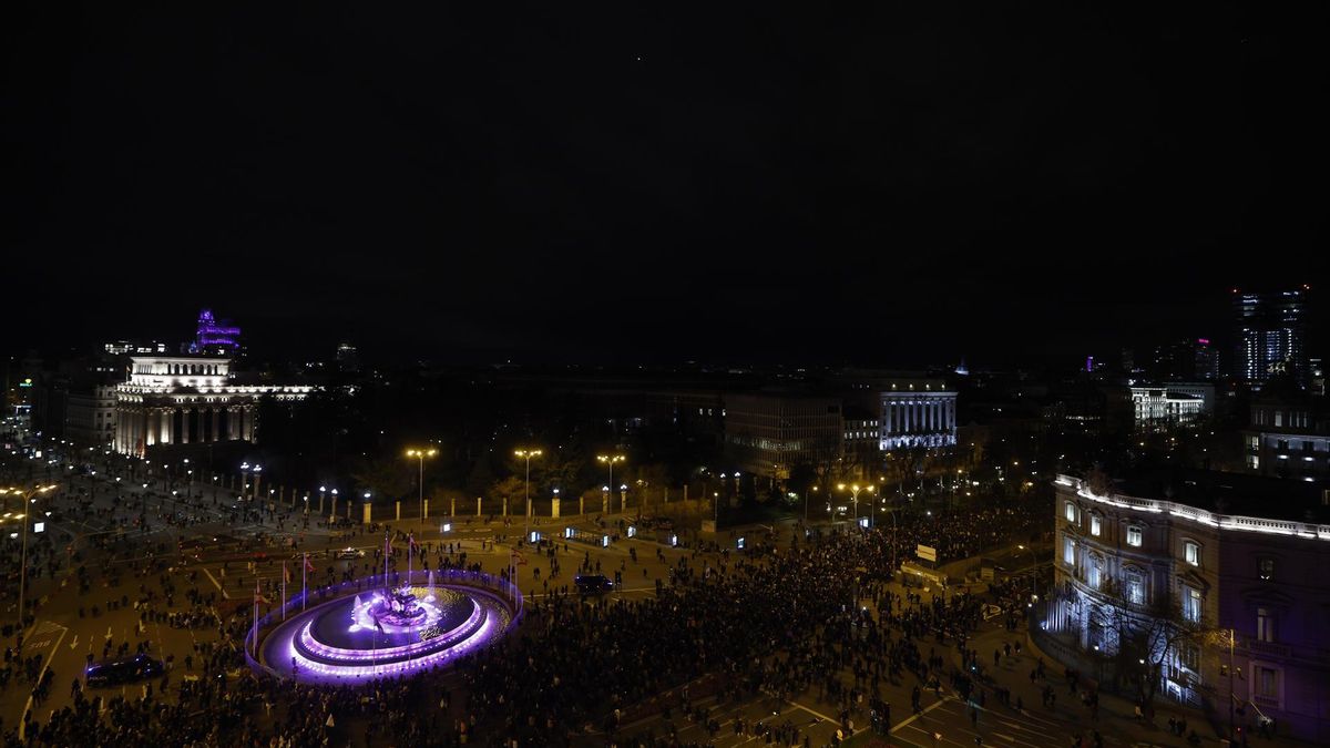 Vista área de la Cibeles, en Madrid.
