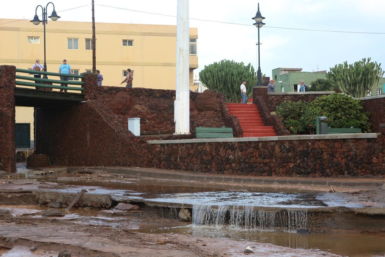 Efectos de la lluvia en Melenara (Alejandro Ramos)