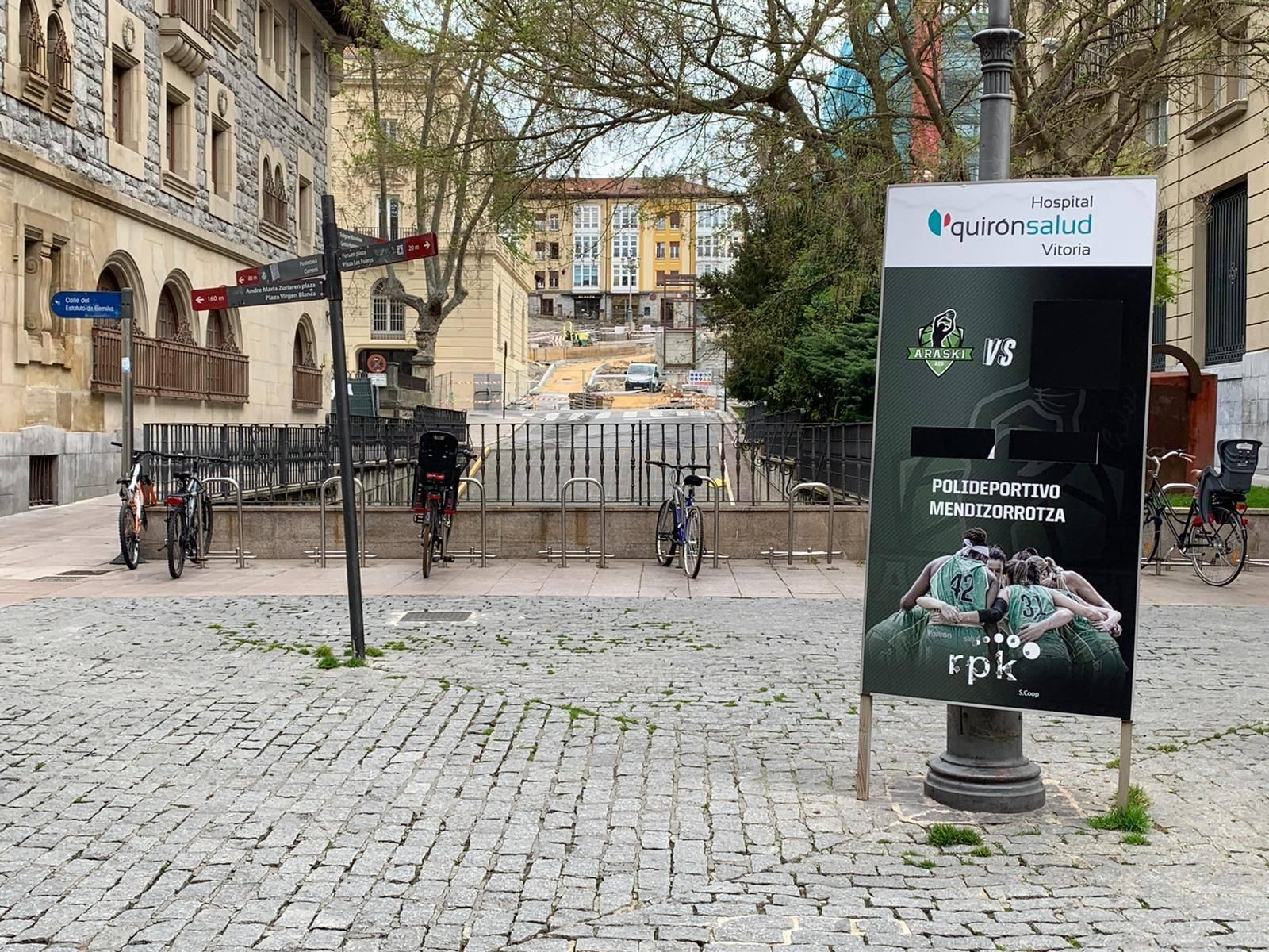 La calle del Estatuto de Gernika, en Vitoria
