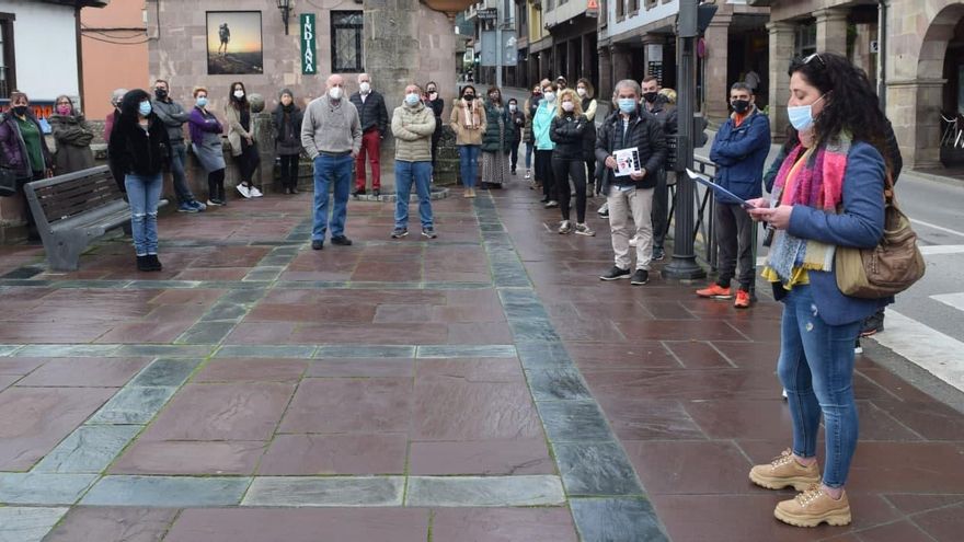 Protesta de hosteleros en Potes.
