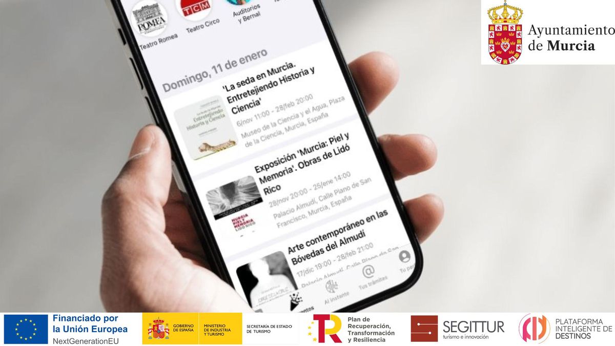 Ocio, eventos y Fiestas de Interés Turístico: qué se puede hacer desde la app 'TuMurcia'