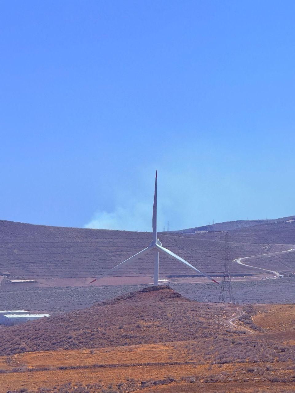 Incendio este miércoles en el vertedero de Juan Grande, en San Bartolomé de Tirajana, Gran Canaria.