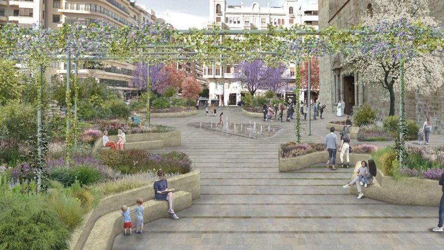 València adjudica el proyecto de renaturalización de la avenida de l’Oest, plaza de Sant Agustí y calle Sant Vicent