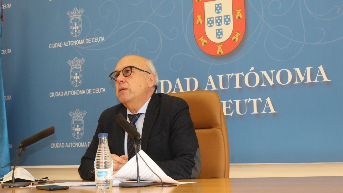 El consejero de Sanidad y Gobernación del Gobierno de Ceuta, Javier Guerrero (PP), en su comparecencia