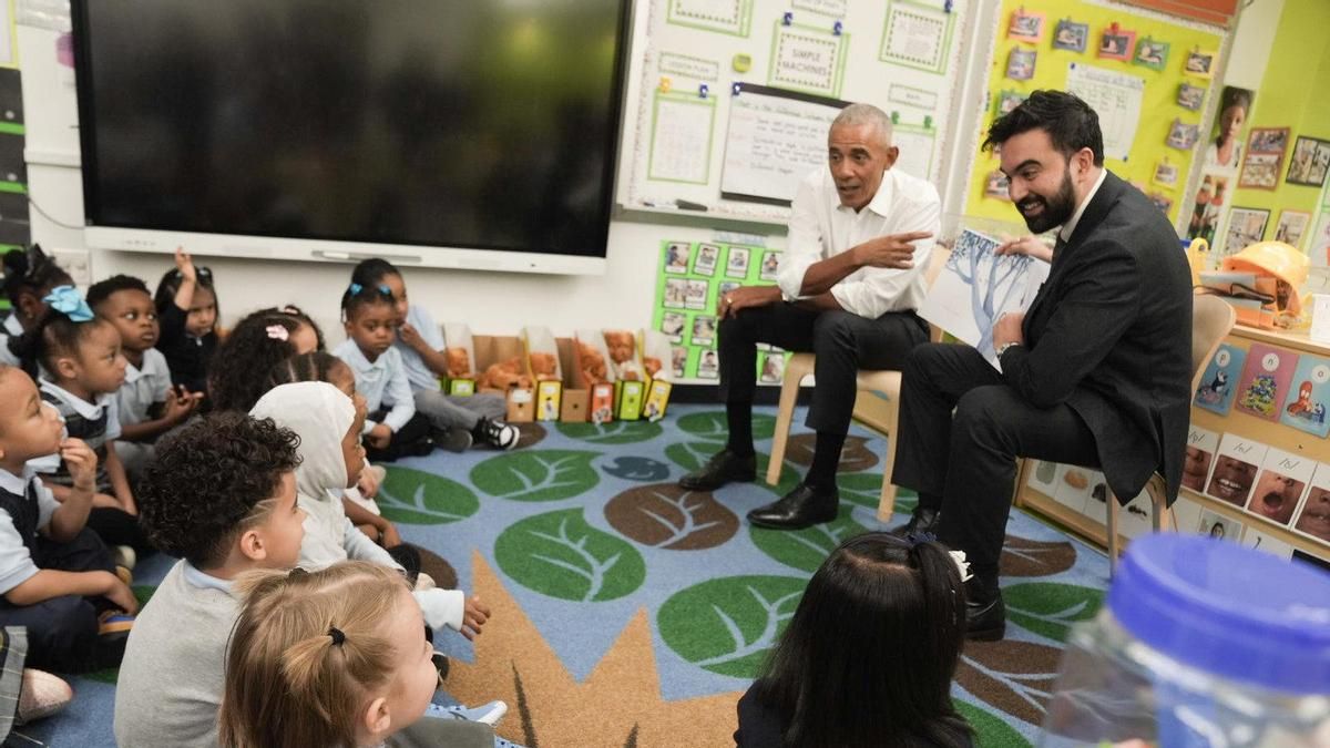 Mamdani y Obama se reúnen en una guardería del Bronx para cantar y leer con los niños