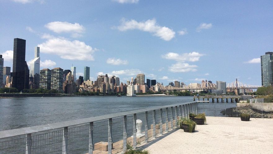 Nueva Jersey desde la orilla del Hudson.