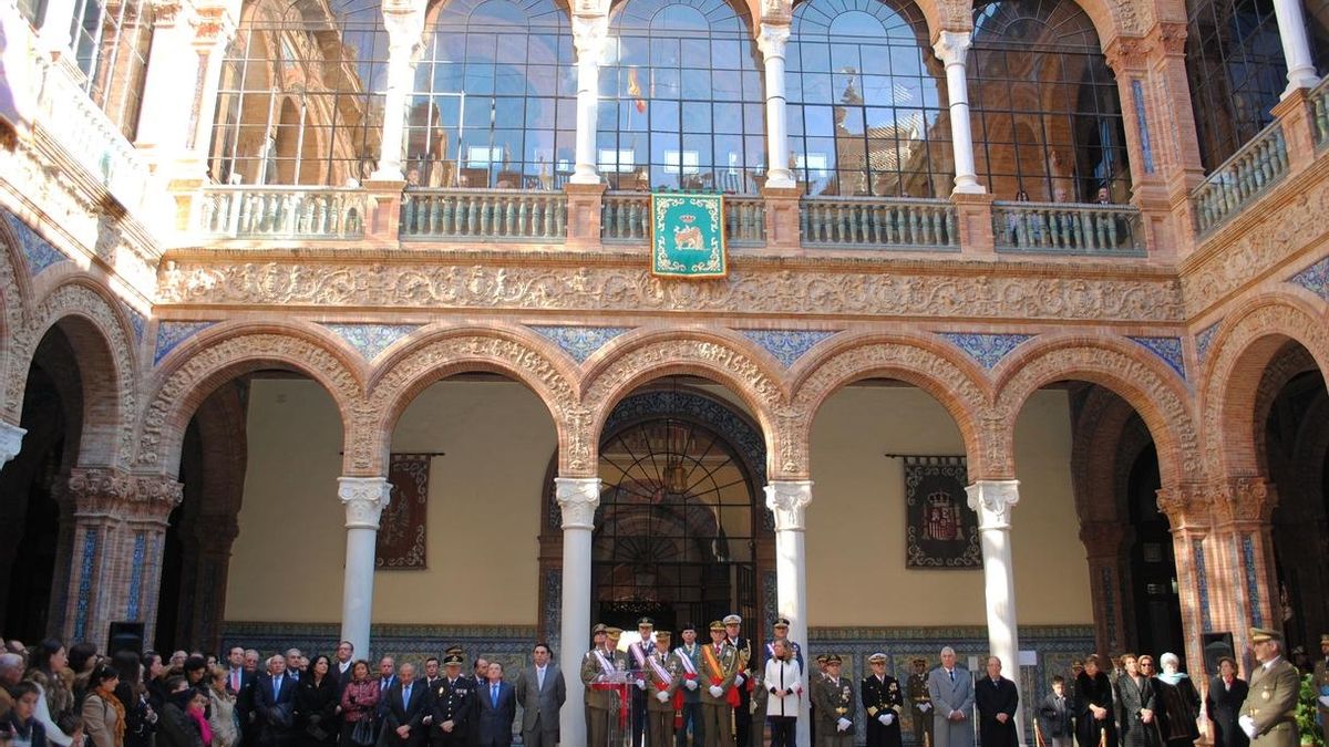 Acto en la Capitanía General en honor a la Inmaculada como patrona de la Infantería