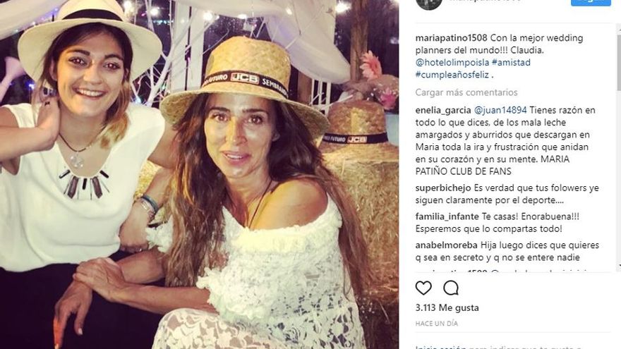 Instagram de María Patiño