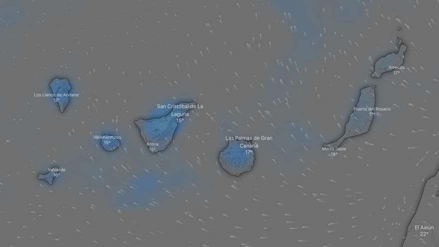 El tiempo invernal seguirá afectando a Canarias: probables lluvias en todas las Islas, nieve, heladas y frío esta semana