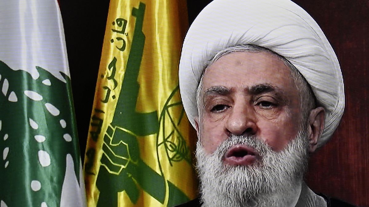 El líder de Hezbollah, Sheikh Naim Qassem. EFE/EPA/WAEL HAMZEH