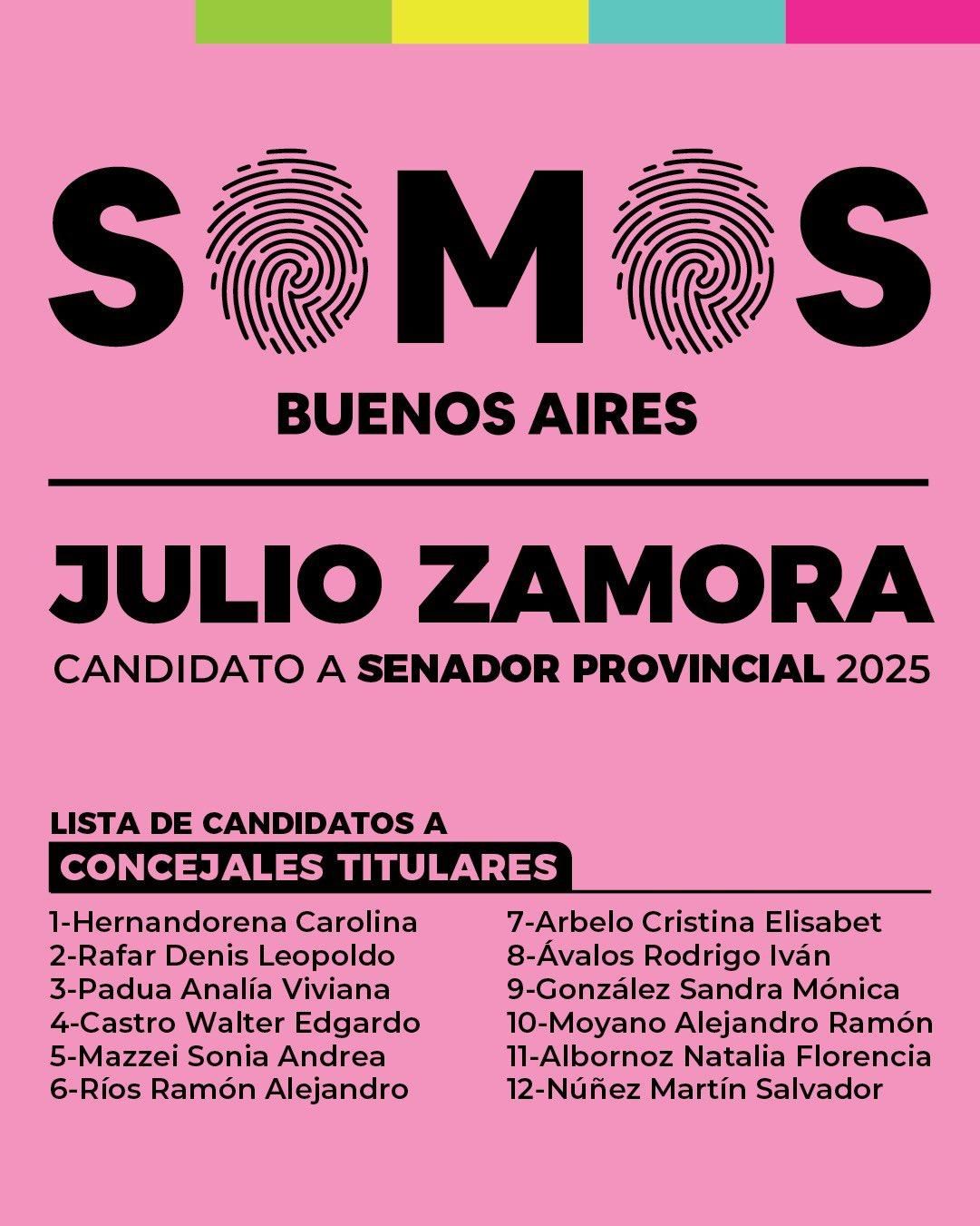 La lista de Somos Buenos Aires en Tigre