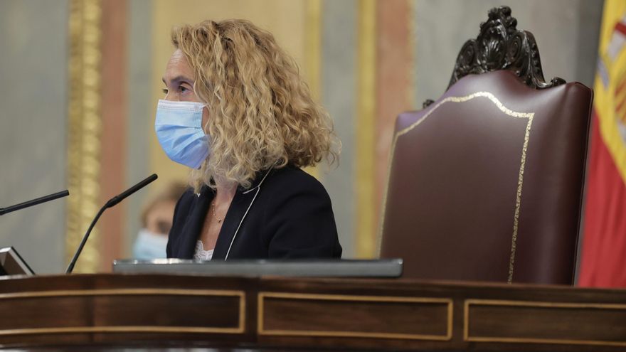 La presidenta del Congreso, Meritxell Batet, en una sesión plenaria