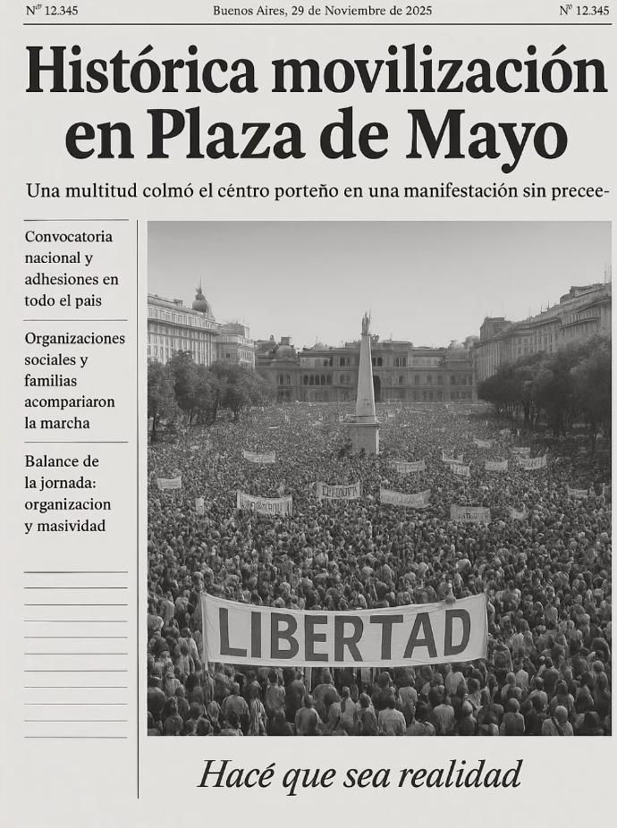 Un de los posteos en redes que convocan a la manifestación.